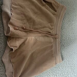 Aerie Tan Athletic Shorts Soft and Versatile